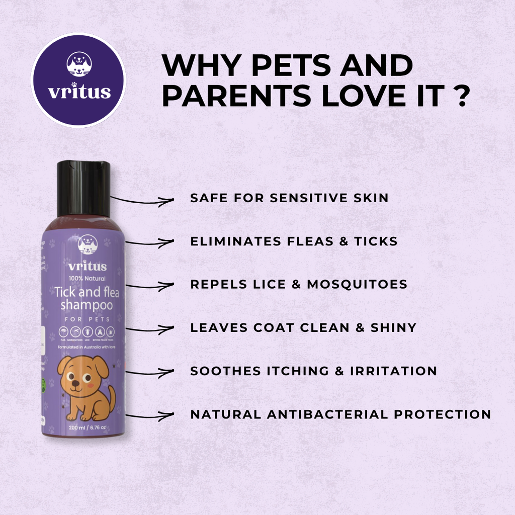 Vritus Tick-Flea Spray & Shampoo Combo