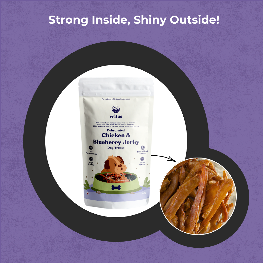 Chicken Jerky | Blueberry Flavour