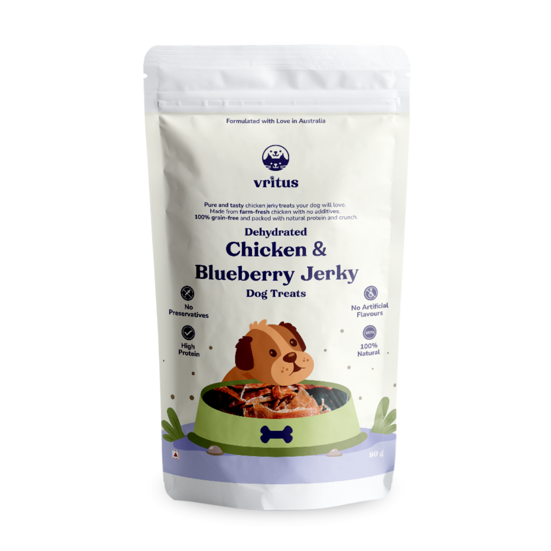 Chicken Jerky | Blueberry Flavour