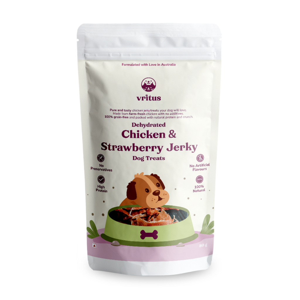 Chicken Jerky | Strawberry Flavour