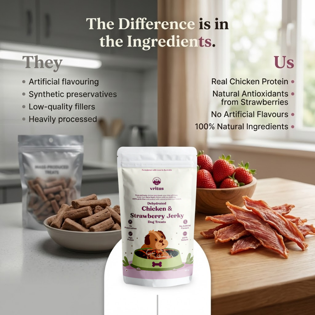 Chicken Jerky | Strawberry Flavour
